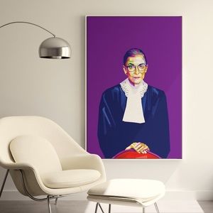 🔥2’x3’W🤩W!! RBG on canvas! Statement piece. Beautiful.